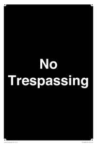 No Trespassing